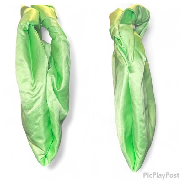 A.L.C Satin Paloma Clutch Bag with Twisted Handles NWT - Grass Green